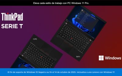 Notebooks Lenovo Serie T: Potencia, Durabilidad y Seguridad para el Profesional Moderno