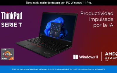 Lenovo ThinkPad T14: Potencia, resistencia y comodidad para cada desafío